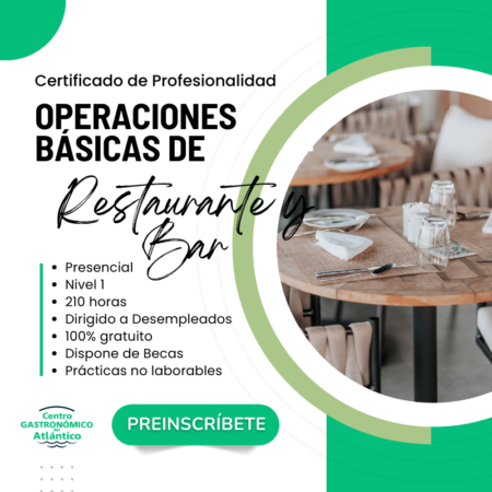 Operaciones básicas de Restaurante y bar