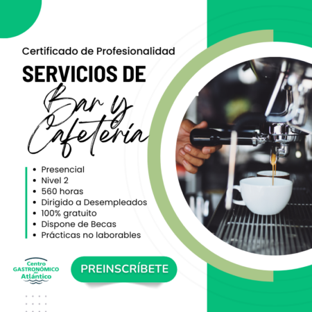 Servicios de bar y cafetería