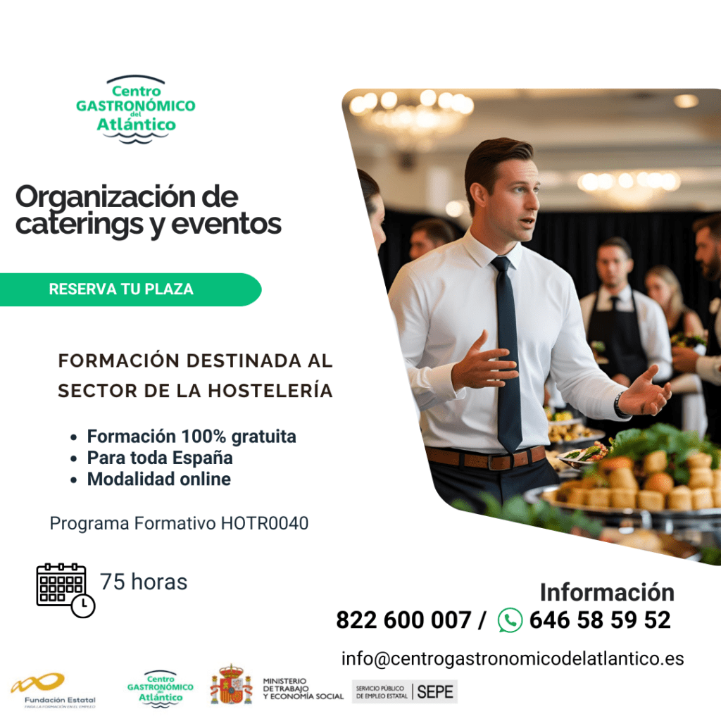 ORGANIZACIÓN DE CATERINGS Y EVENTOS