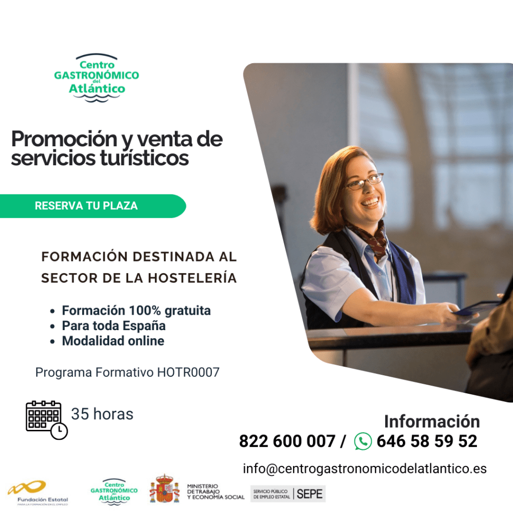 PROMOCIÓN Y VENTA DE SERVICIOS TURÍSTICOS